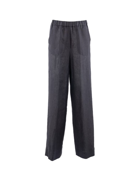 Shop ANTONELLI  Pantalone: Antonelli pantaloni in lino "Rochette".
Vita elasticizzata.
Tue tasche laterali a filetto.
Taglio dritto.
Vestibilità over.
Composizione: 100% Lino.
Made in Italy.. ROCHETTE N8939 547-999